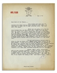 Hunter S. Thompson Letter Signed After Skiing Ajax Mountain in Aspen -- ...Im wracked with aches from my first encounter with Ajax......I came down it today like Ty Cobb stealing third...